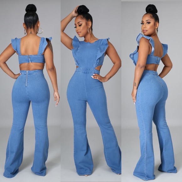 Pants - Denim Jumpsuit